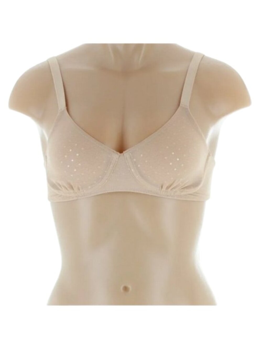 Mae Beige Nude Polka Dot Demi Bra Size 36C